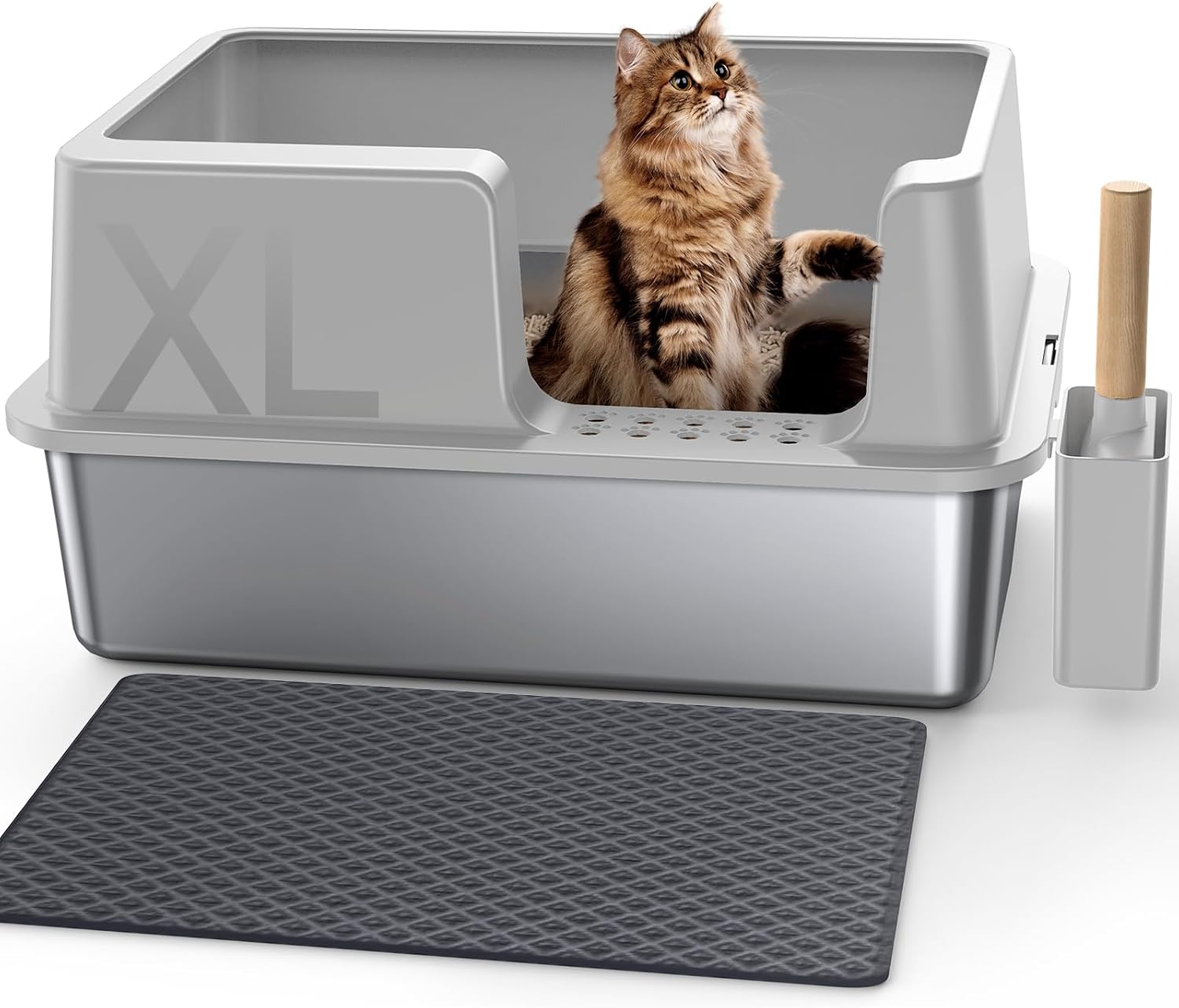 Thumbnail 6 de Gimars XXL Bac à Litière inox 37L