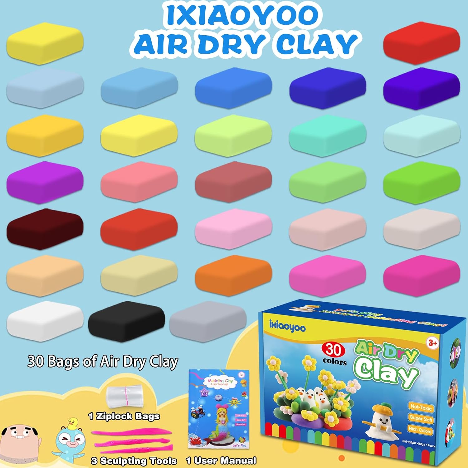 Thumbnail 3 de Ixiaoyoo Air Dry Clay 30 Colors