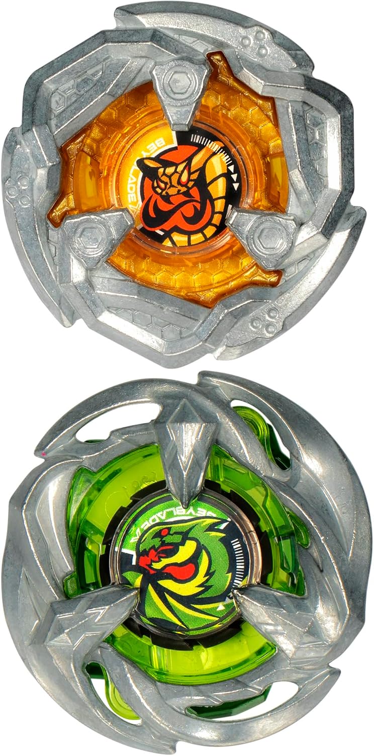 Detalle de Hasbro Beyblade X Gale Wyvern 5-80GB i Tail Viper 3-80HN, zestaw 2 bączków