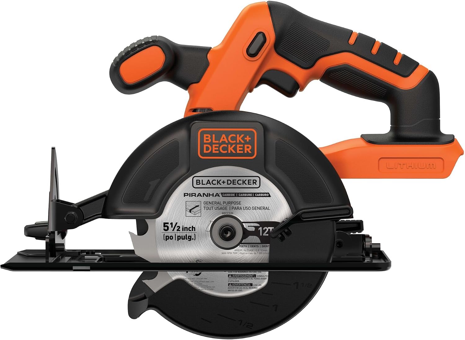 Thumbnail 6 de BLACK+DECKER BDCCS20B 20V MAX* POWERCONNECT Cordless Circular Saw, 5-1/2 in.