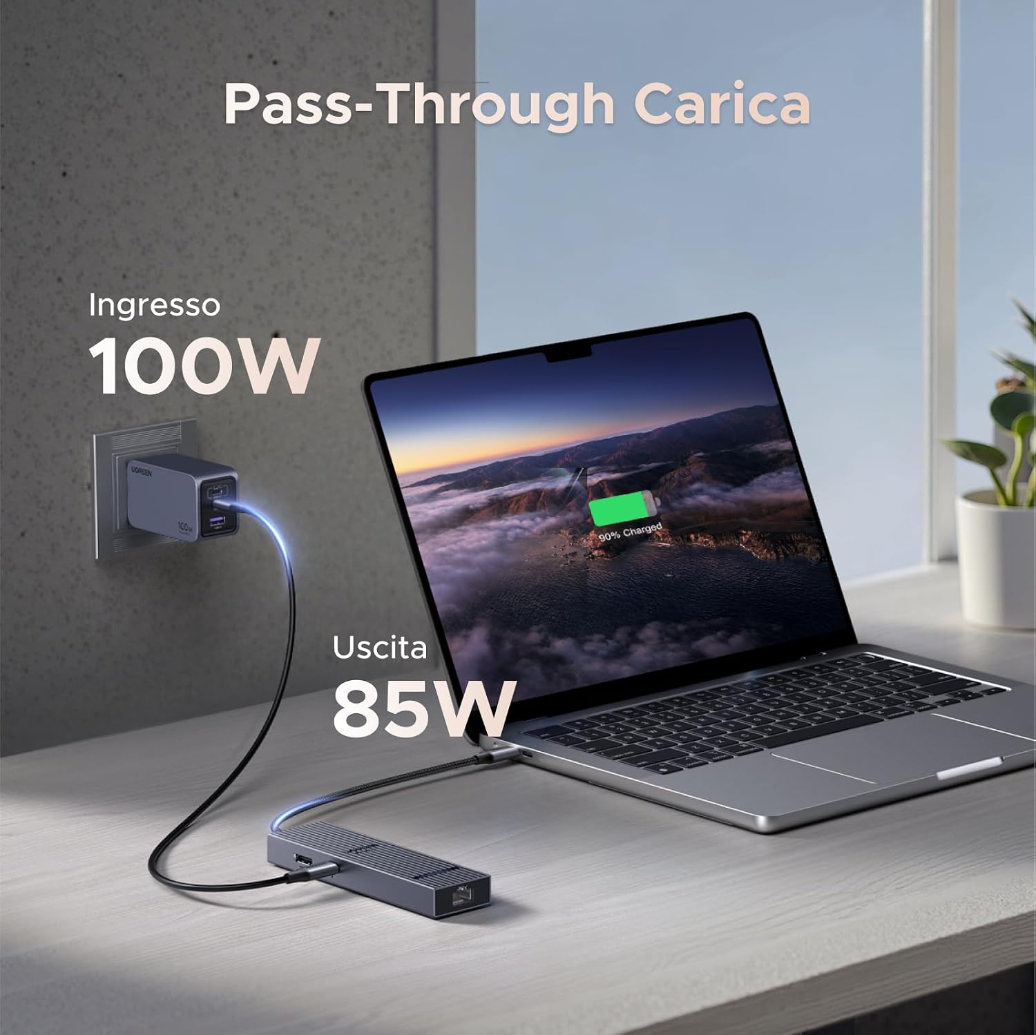 Detalle 1 de UGREEN Revodok Pro 1061 hub 10Gbps USB-C