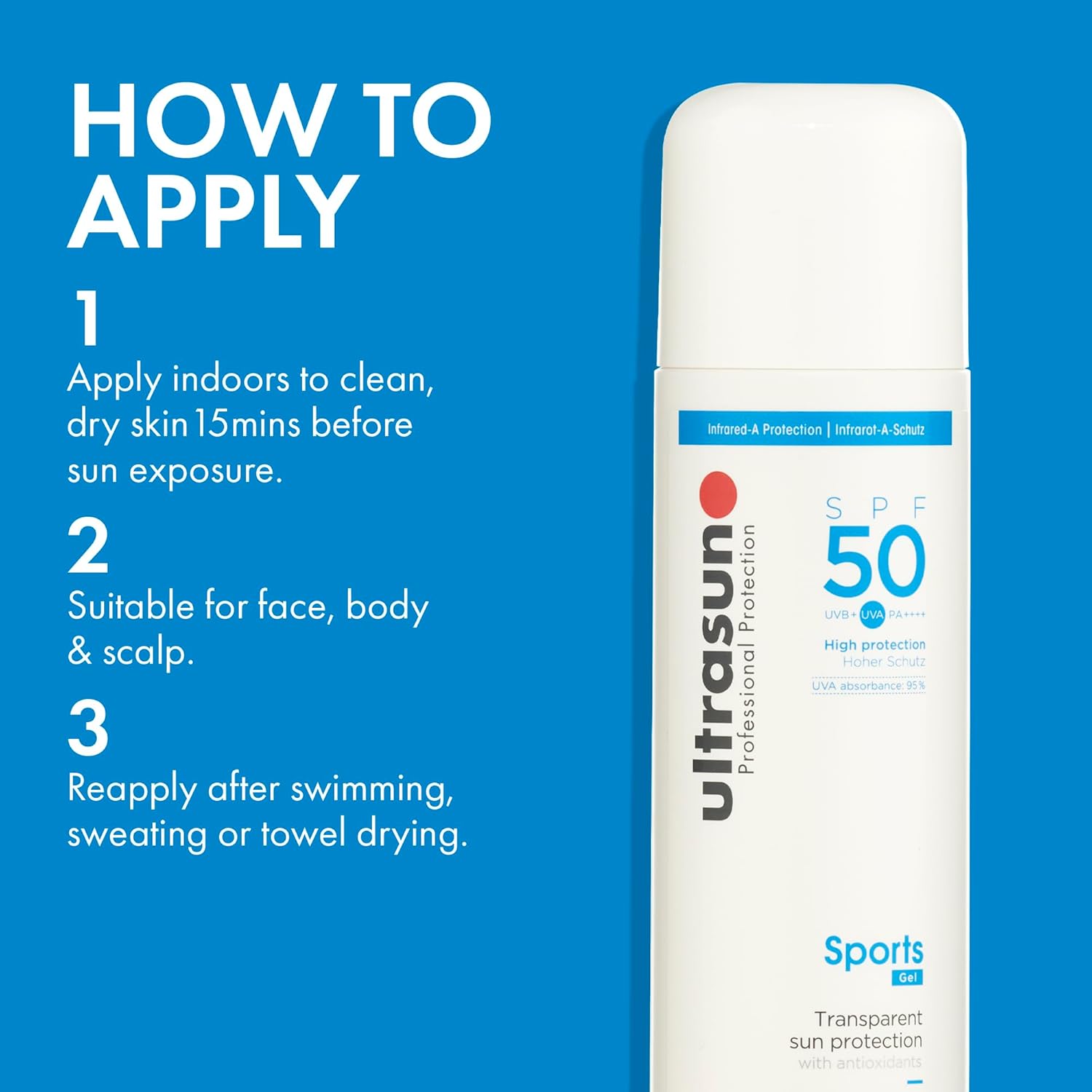 Detalle 2 de Ultrasun Sports Spray SPF 50, 150ml for sensitive skin