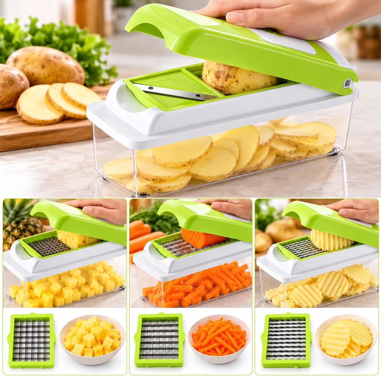 Detalle 1 de Vidalia Chop Wizard 2-Cup Vegetable Chopper ๐