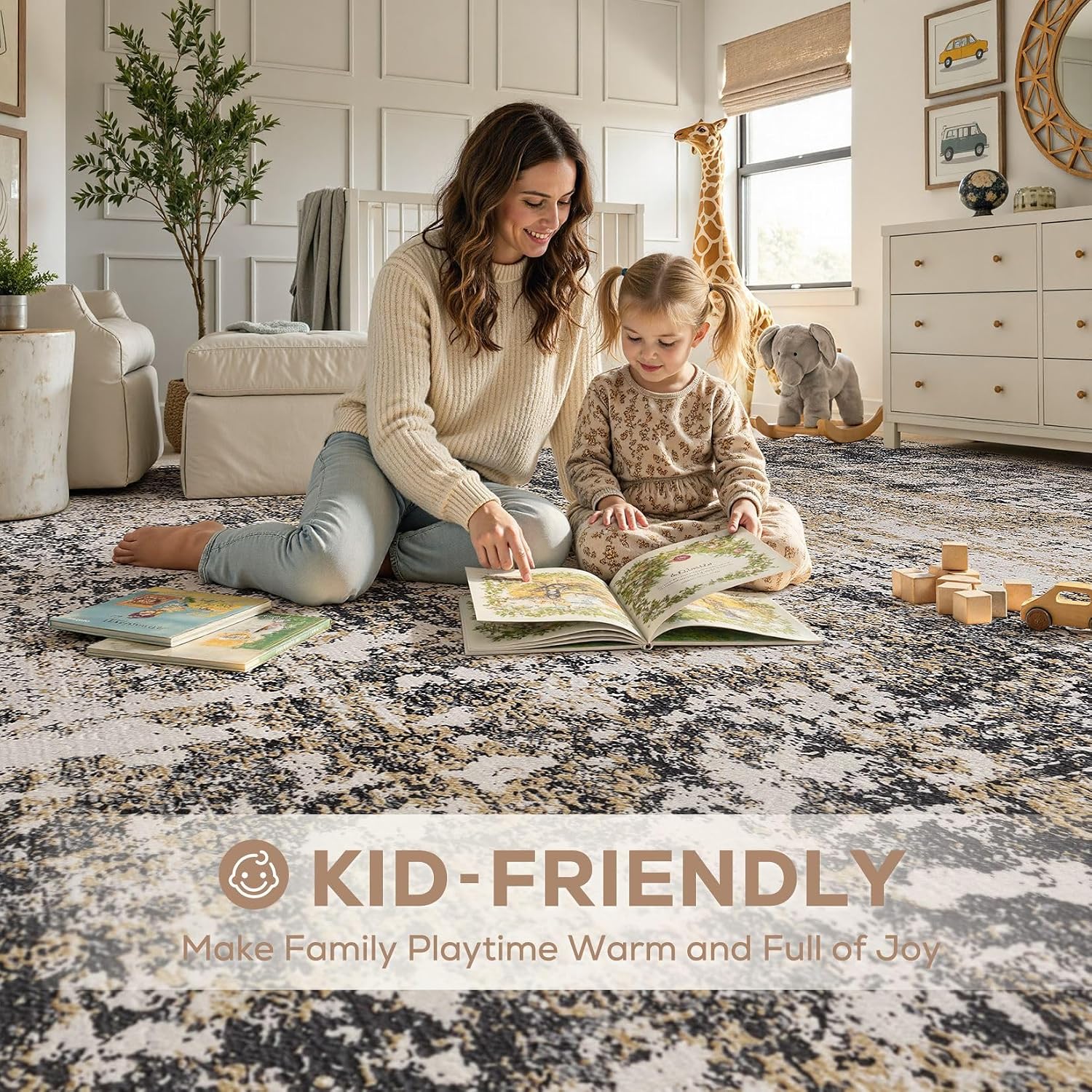 Detalle 2 de Nakagishi 8x10 Washable Boho Area Rug