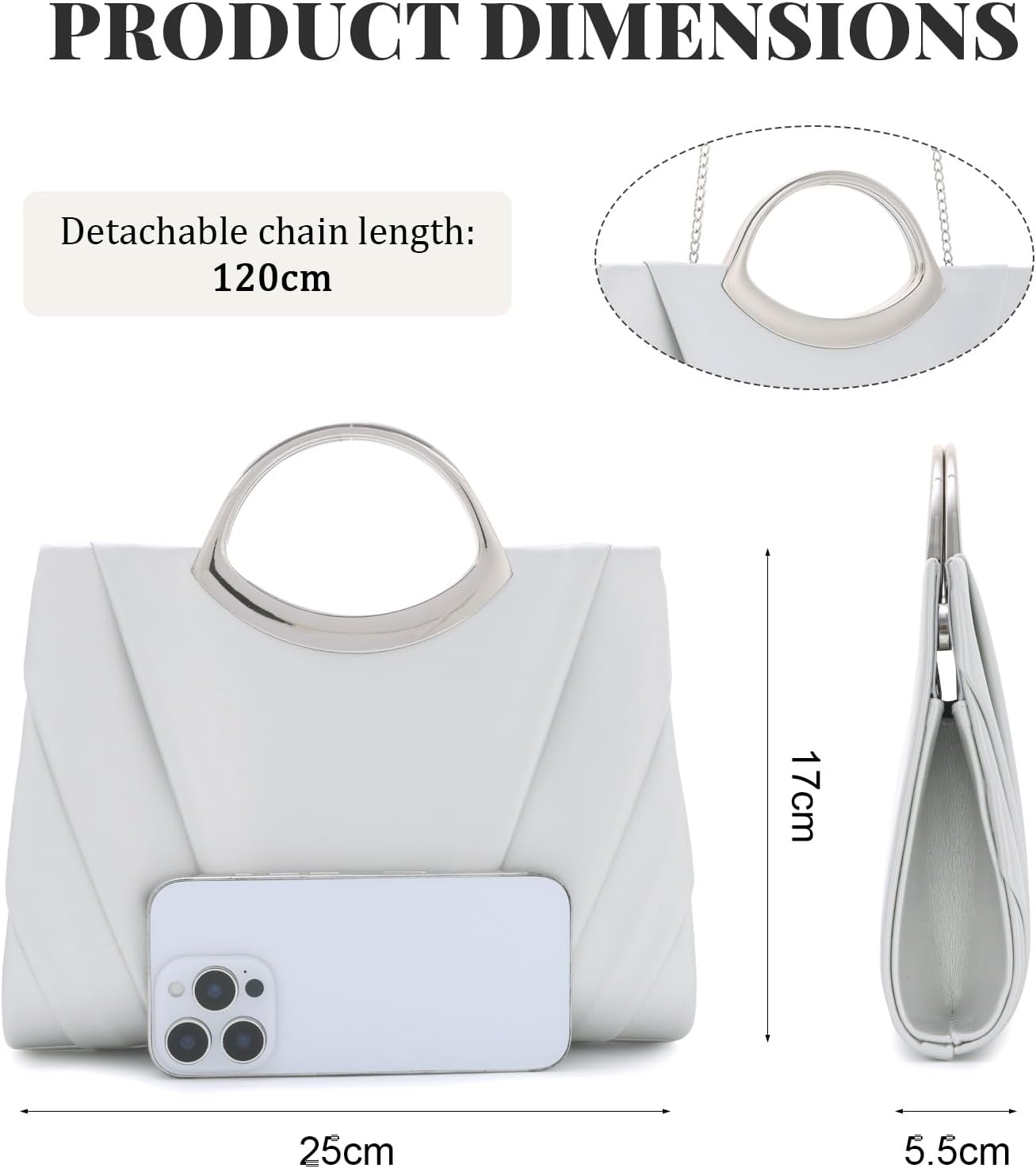 Detalle de EVEOUT Clutch Kunstleder 25 cm