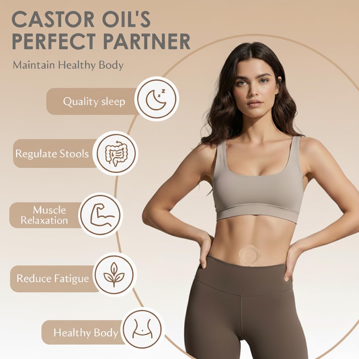 Detalle 2 de Castor Oil Patches, 2.75-Inch