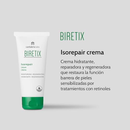 Detalle 2 de Cantabria Labs Biretix Isorepair, crema reparadora e hidratante de 50 ml