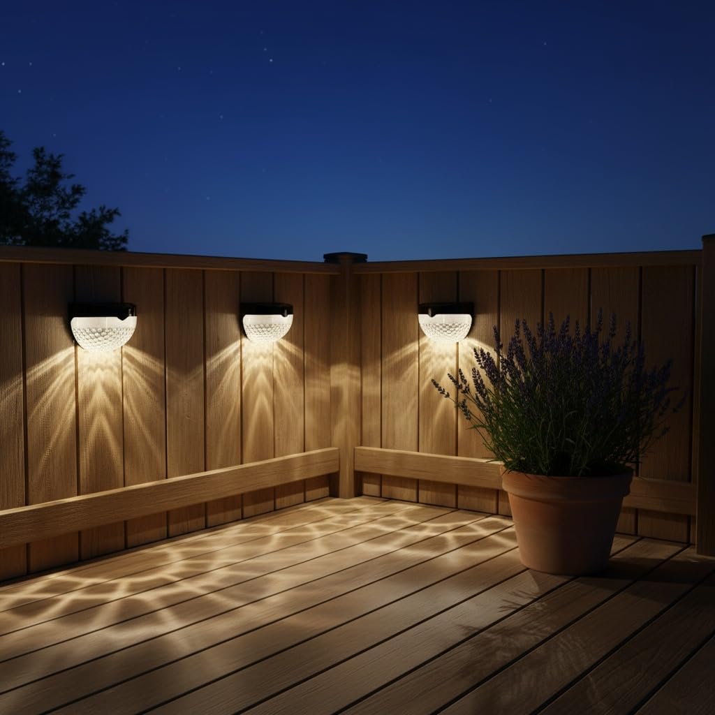 Detalle de GloBrite Solar Lights Outdoor Garden – Pack of 8 for Pathways, Patio and Fence