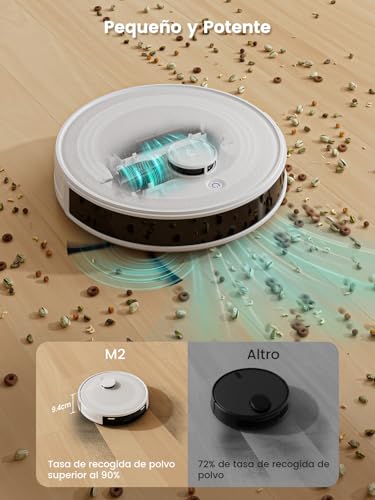 Detalle de Lefant M2: Robot Aspirador y Fregasuelos 2 en 1 con dToF y 6000 Pa de Succión