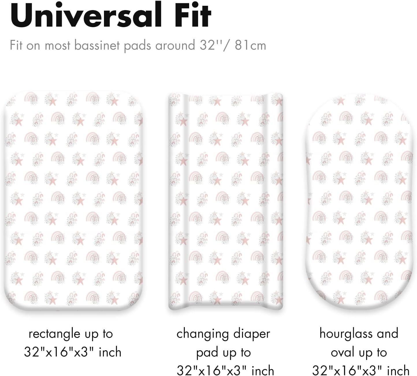 Thumbnail 2 de GLLQUEN BABY Moses Basket Sheets 81x41cm