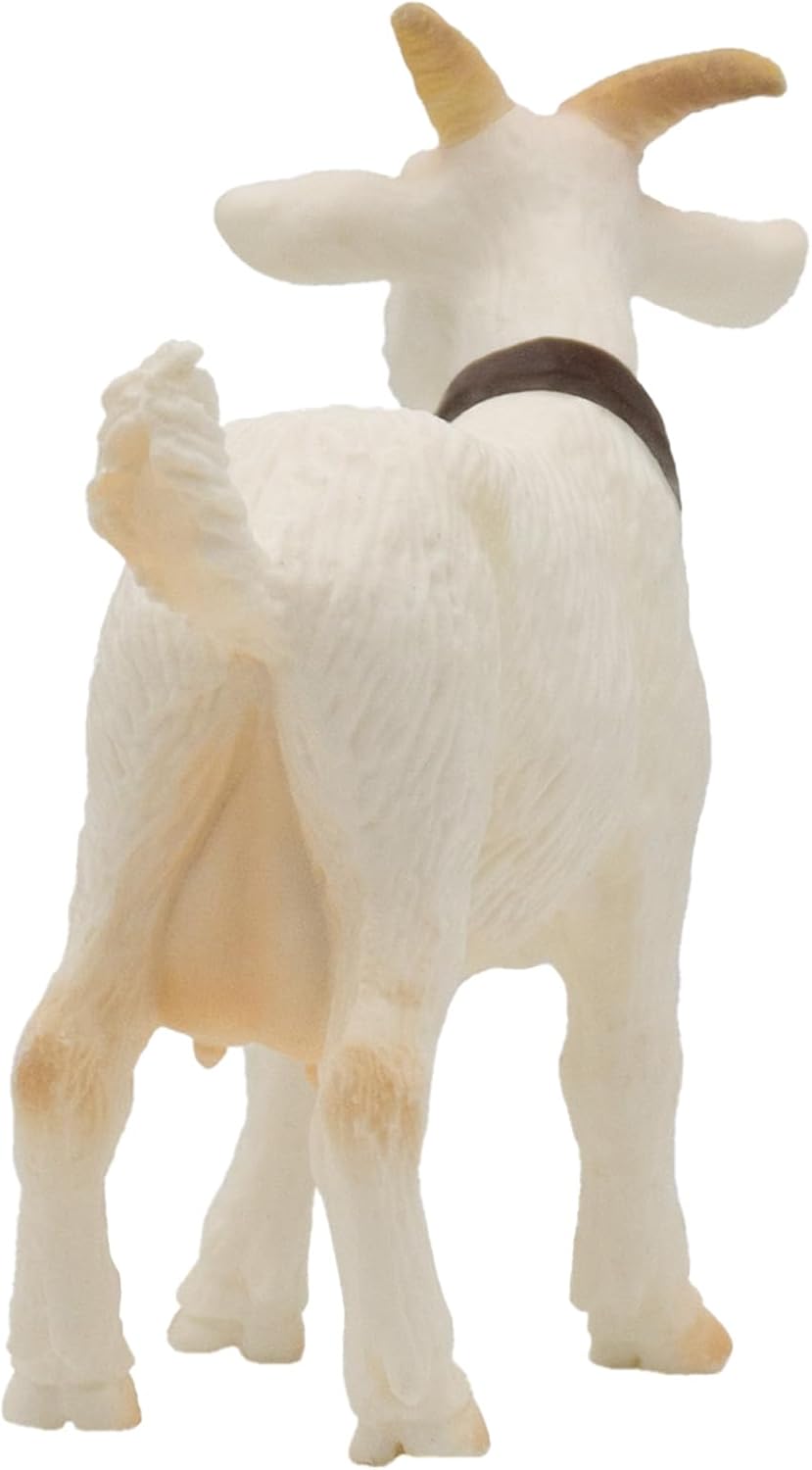 Detalle 2 de Bullyland 62318 – Spielfigur Ziege weiß, ca. 9 cm, detailgetreu, PVC-frei