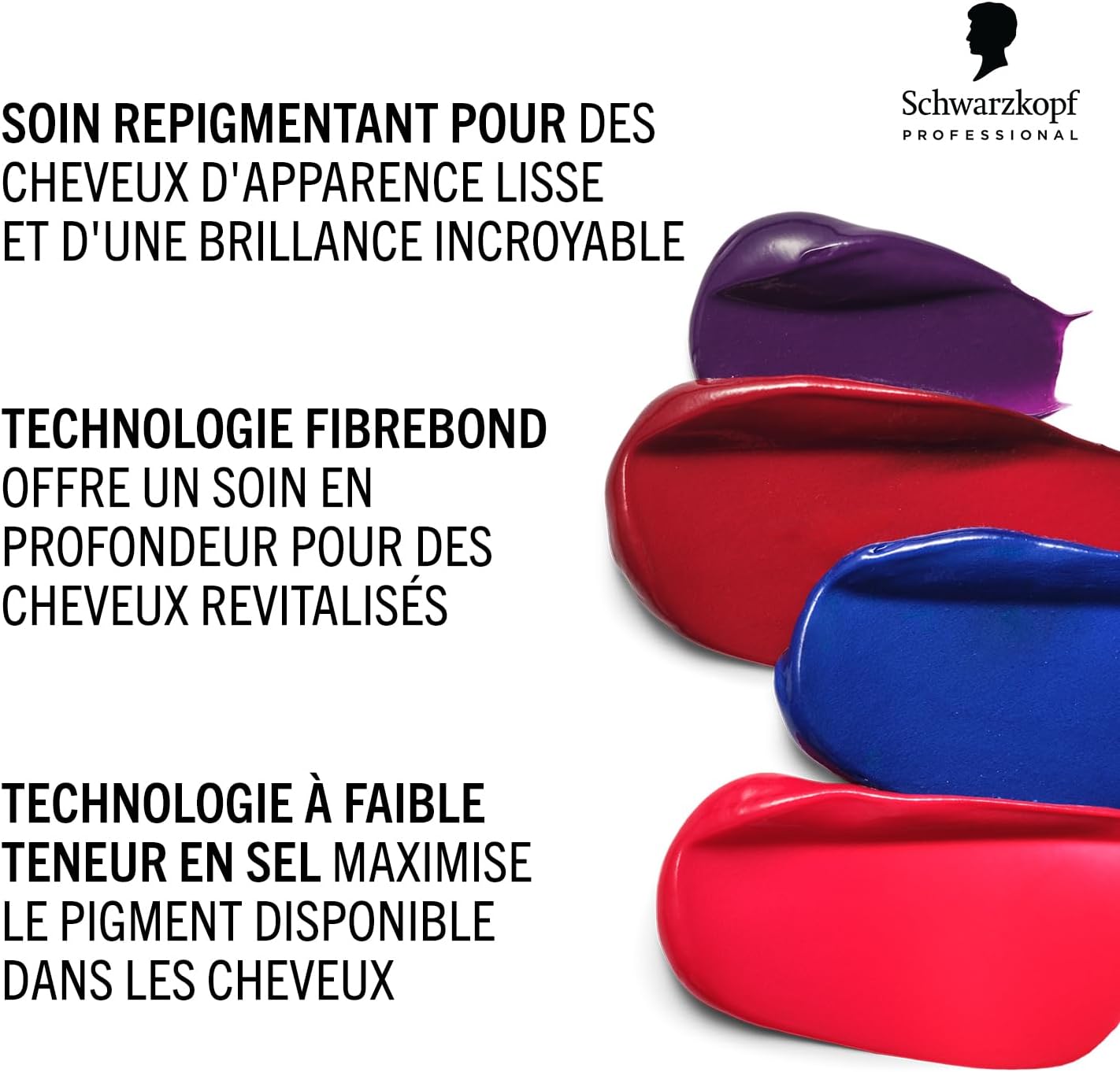 Detalle 2 de Schwarzkopf Professional CHROMA ID Masque de Couleur Semi-Permanent Pourpre 300 ml — Soin tonifiant et revitalisant