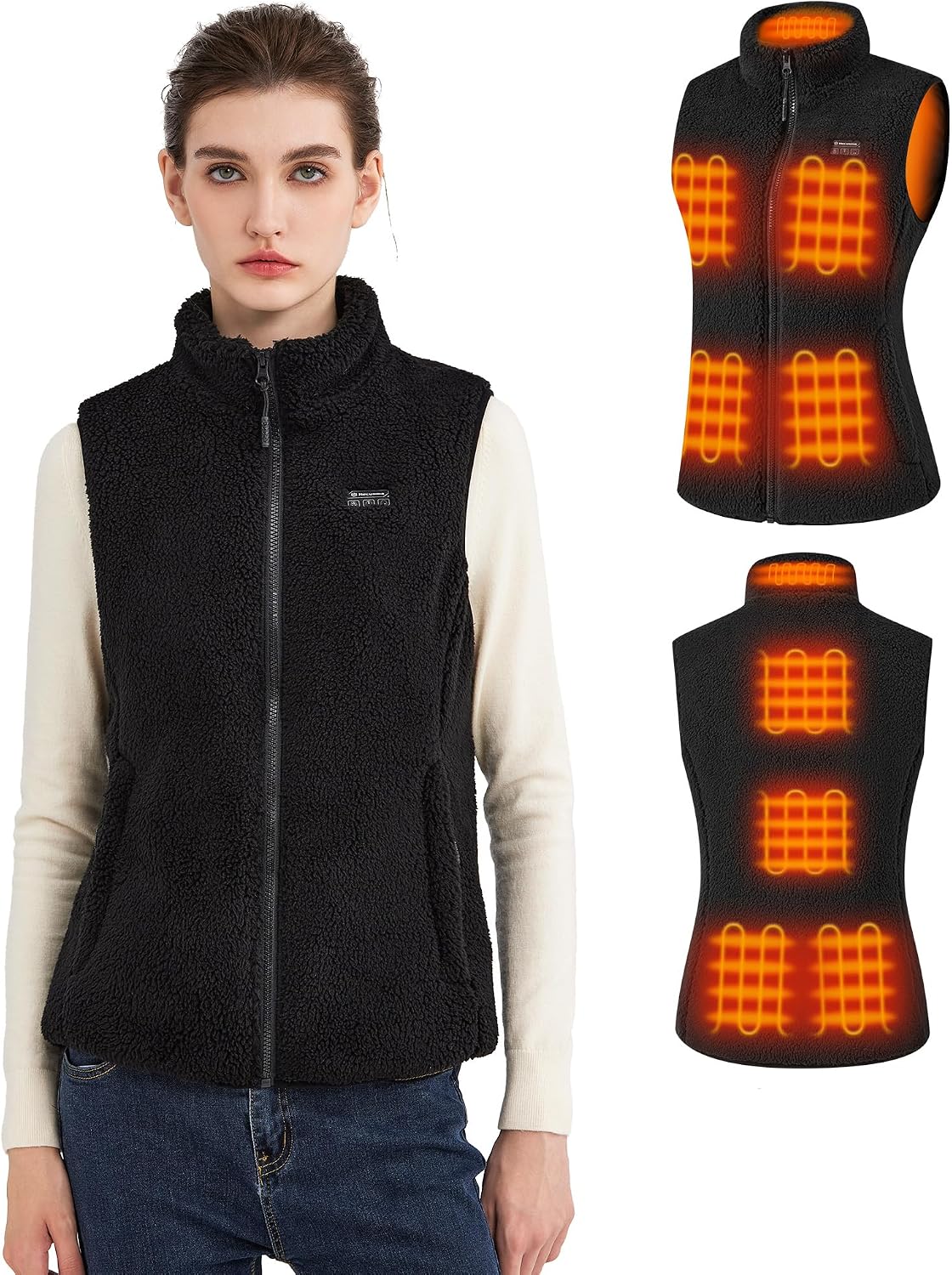 Detalle de Hecusma Fuzzy Heated Gilet 16000mAh heated vest