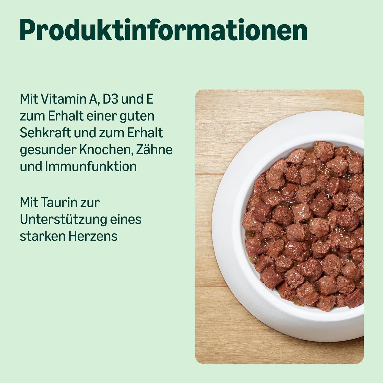 Detalle de by Amazon Katzensfutter nass getreidefrei, Rindfleischstücke in Gelee – 6 x 405 g