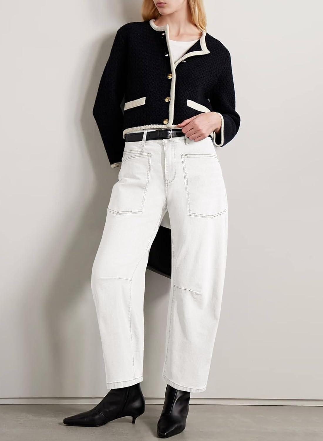 Thumbnail 2 de EVALESS Baggy Barrel Jeans High Waisted