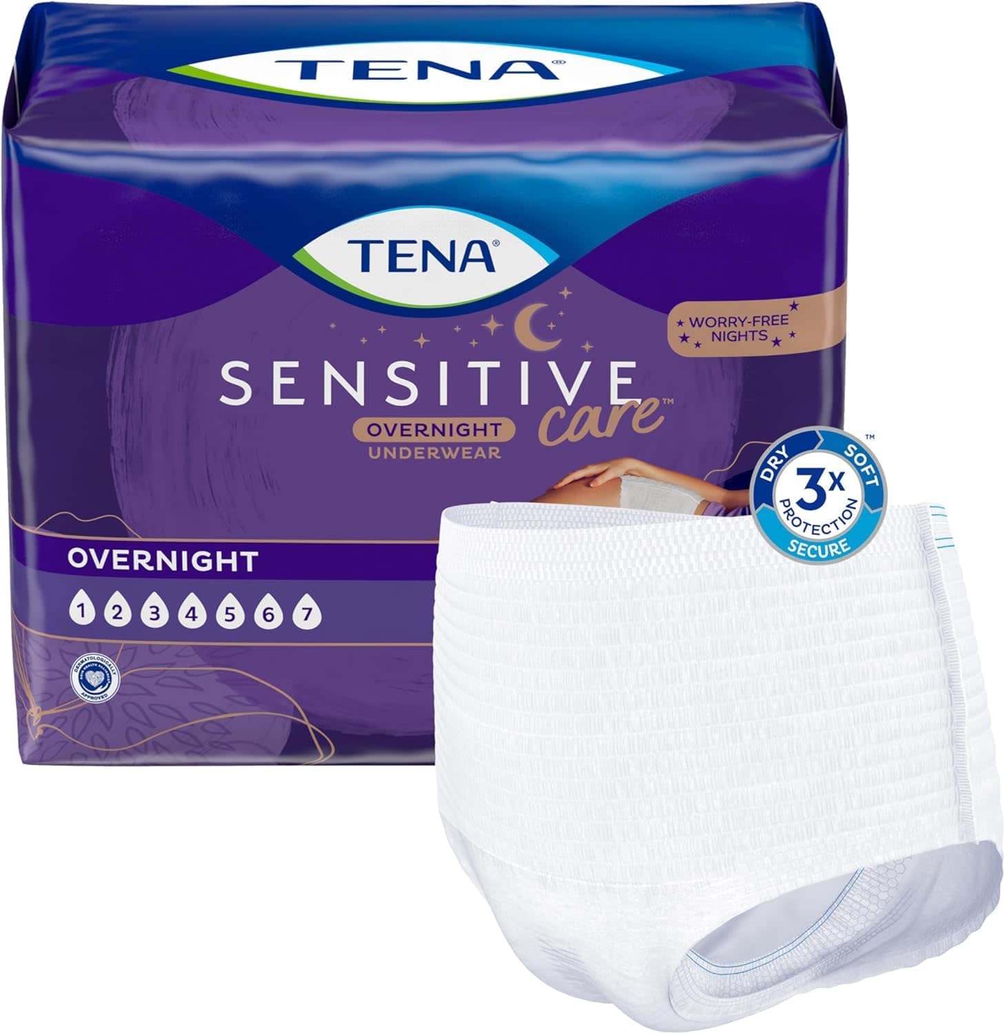 Thumbnail 4 de Tena Sensitive Care Overnight Incontinence Underwear 80-count