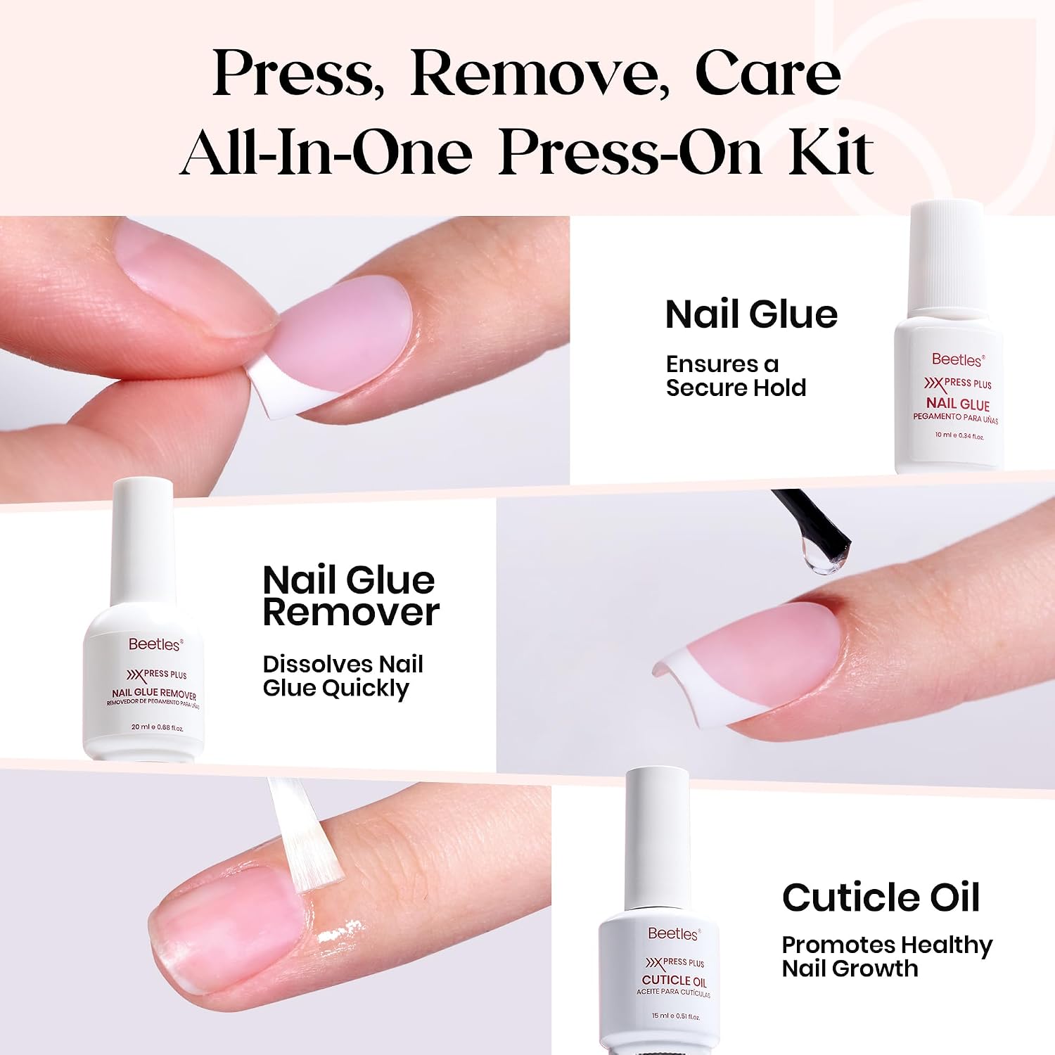 Thumbnail 1 de Beetles X Press Plus On Nails Kit 150 PCS 💅