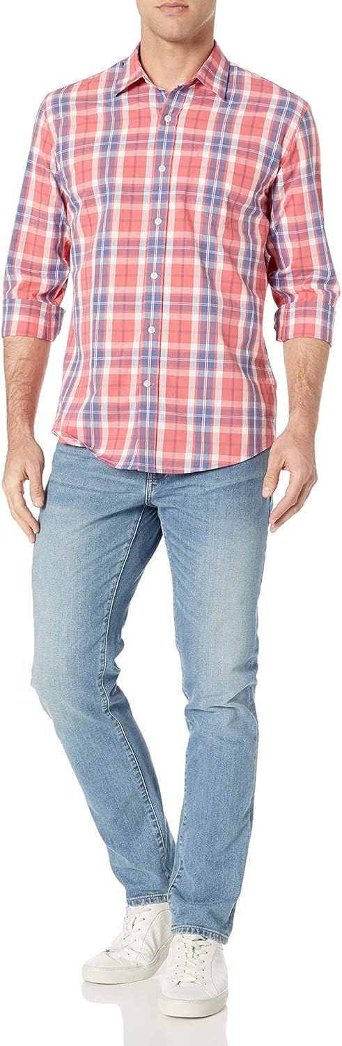 Thumbnail 4 de Amazon Essentials Herren Langärmeliges Business Hemd aus Popeline, Normale Passform