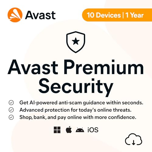 Detalle de Avast Premium Security 2026 (10 Devices, 1 Year) Activation Code by Email