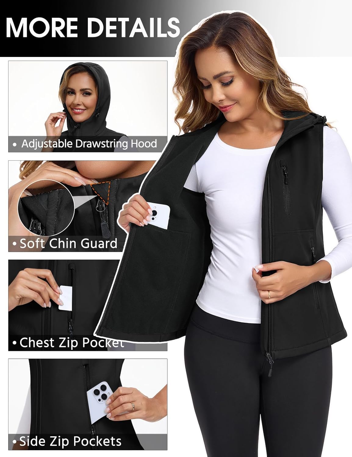 Thumbnail 3 de RITOSTA Damen-Weste: Wasserdichte Softshell, leicht und vielseitig