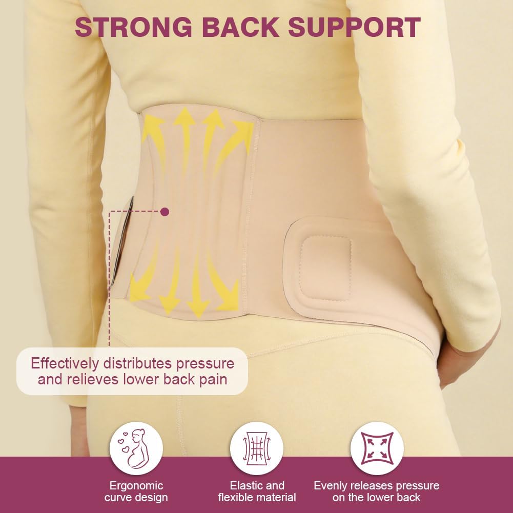 Detalle de Fefod Care – Ceinture de grossesse, soutien abdominal et lombaire