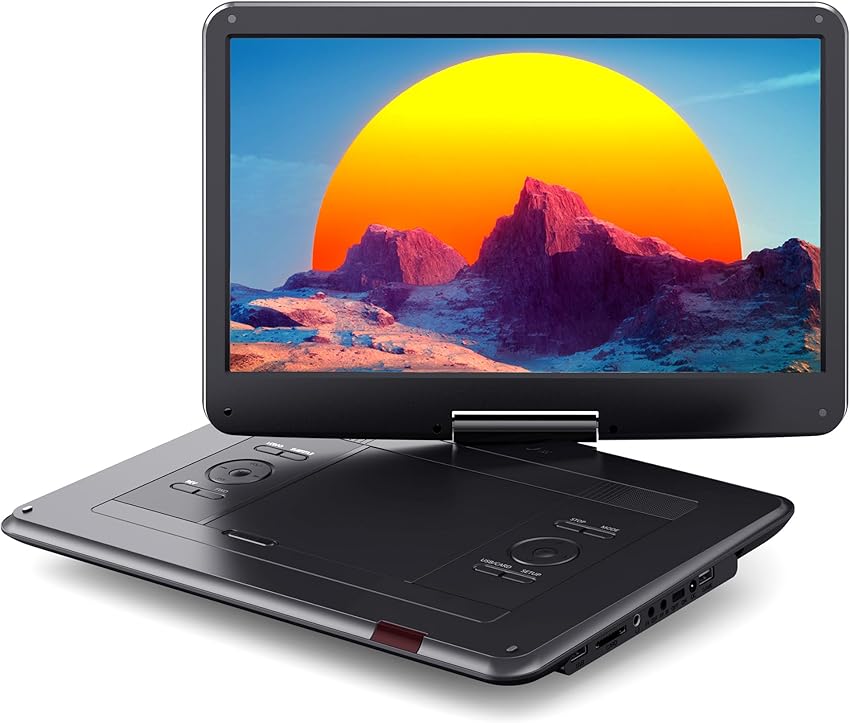 WOLFANG DVD Portátil 17,5" Pantalla HD, Batería 5000mAh 🎬