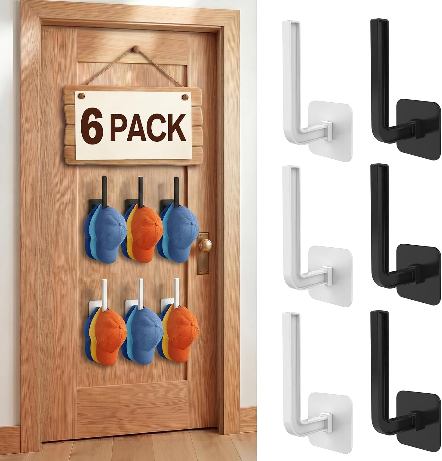 Detalle de Hat Rack Wall Mount 6-Pack