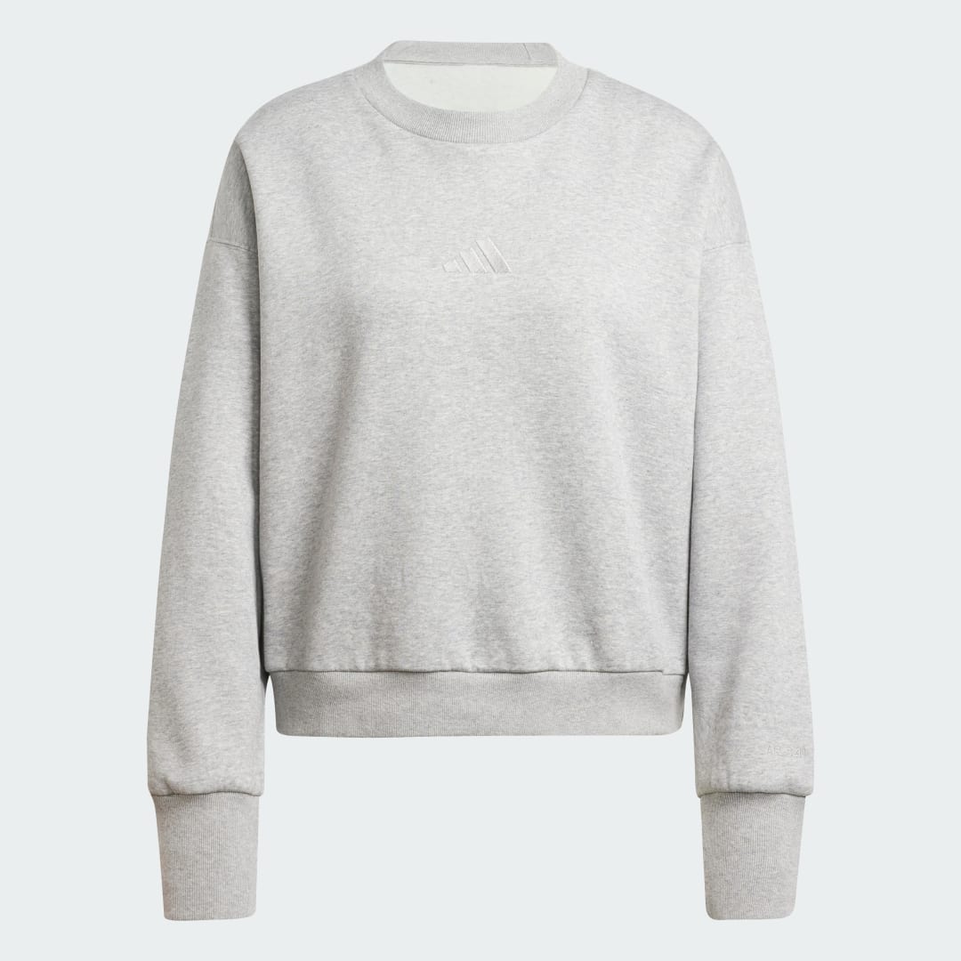 Detalle de Sudadera ALL SZN Fleece Loose de Adidas – gris