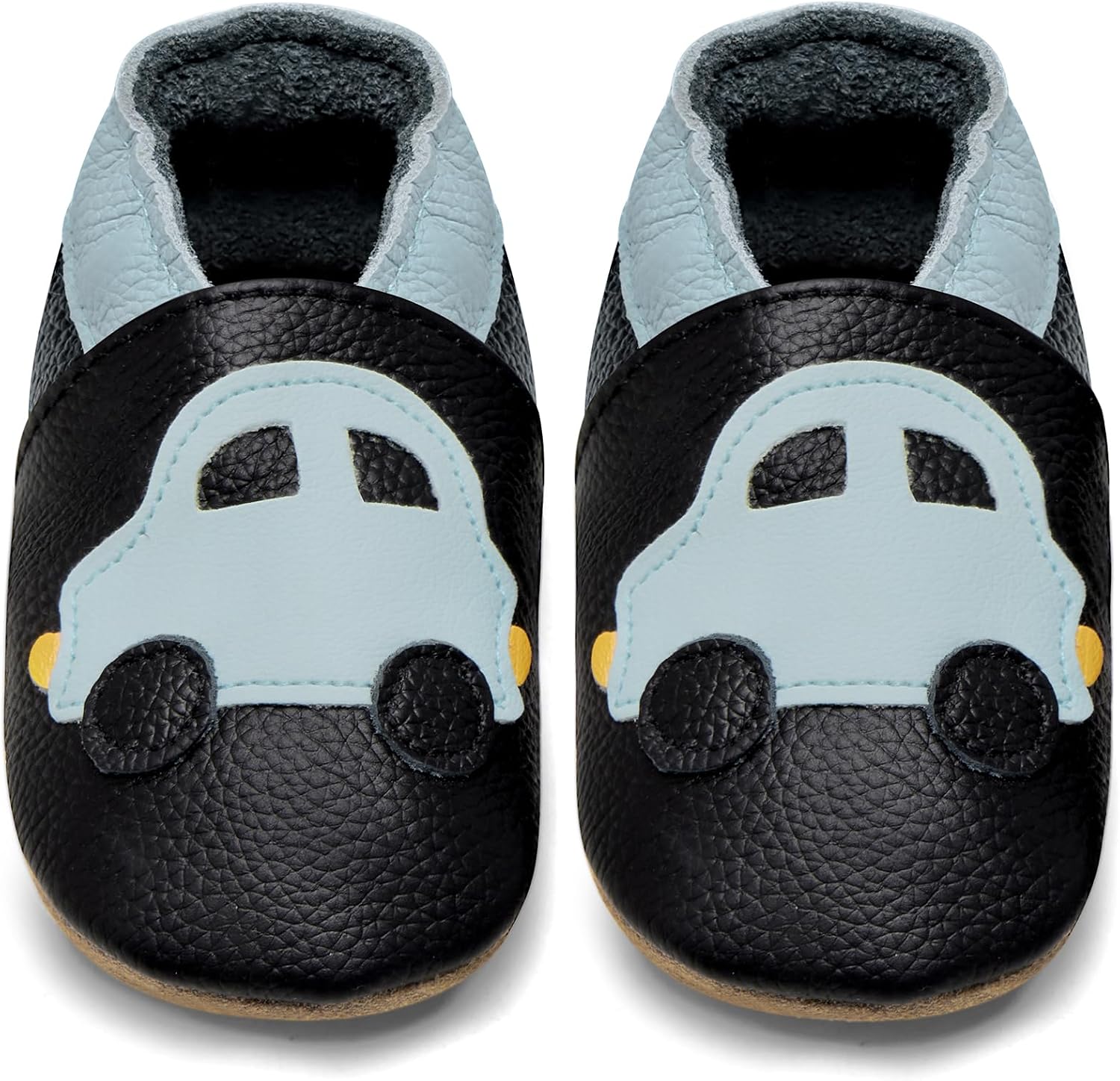 Detalle de Krabbelschuhe aus Leder mit Rutschsohle