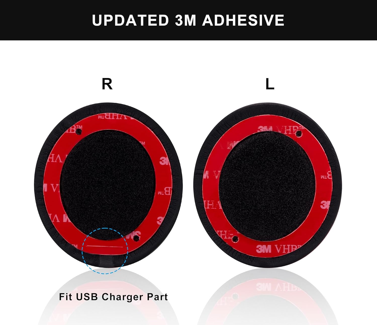 Thumbnail 3 de Link Dream Coussinets d’oreille en mousse à mémoire de forme pour Beats Solo 2/3 (Noir)