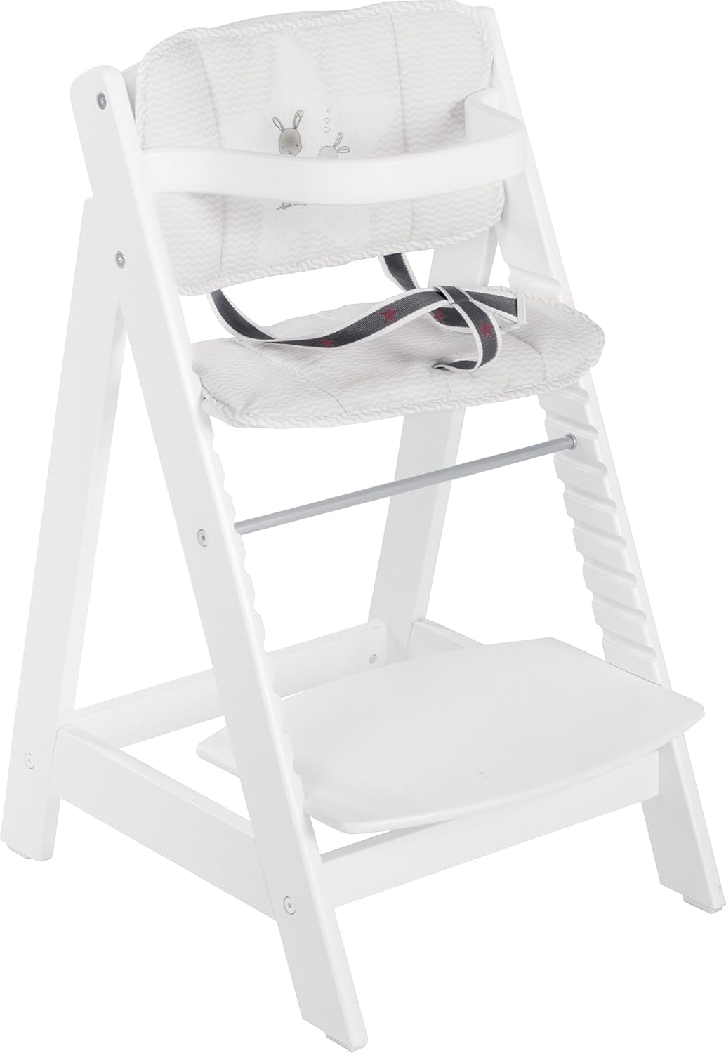 Detalle 2 de roba Fox and Bunny kinderstoelkussen, 2-delig met PU-coating