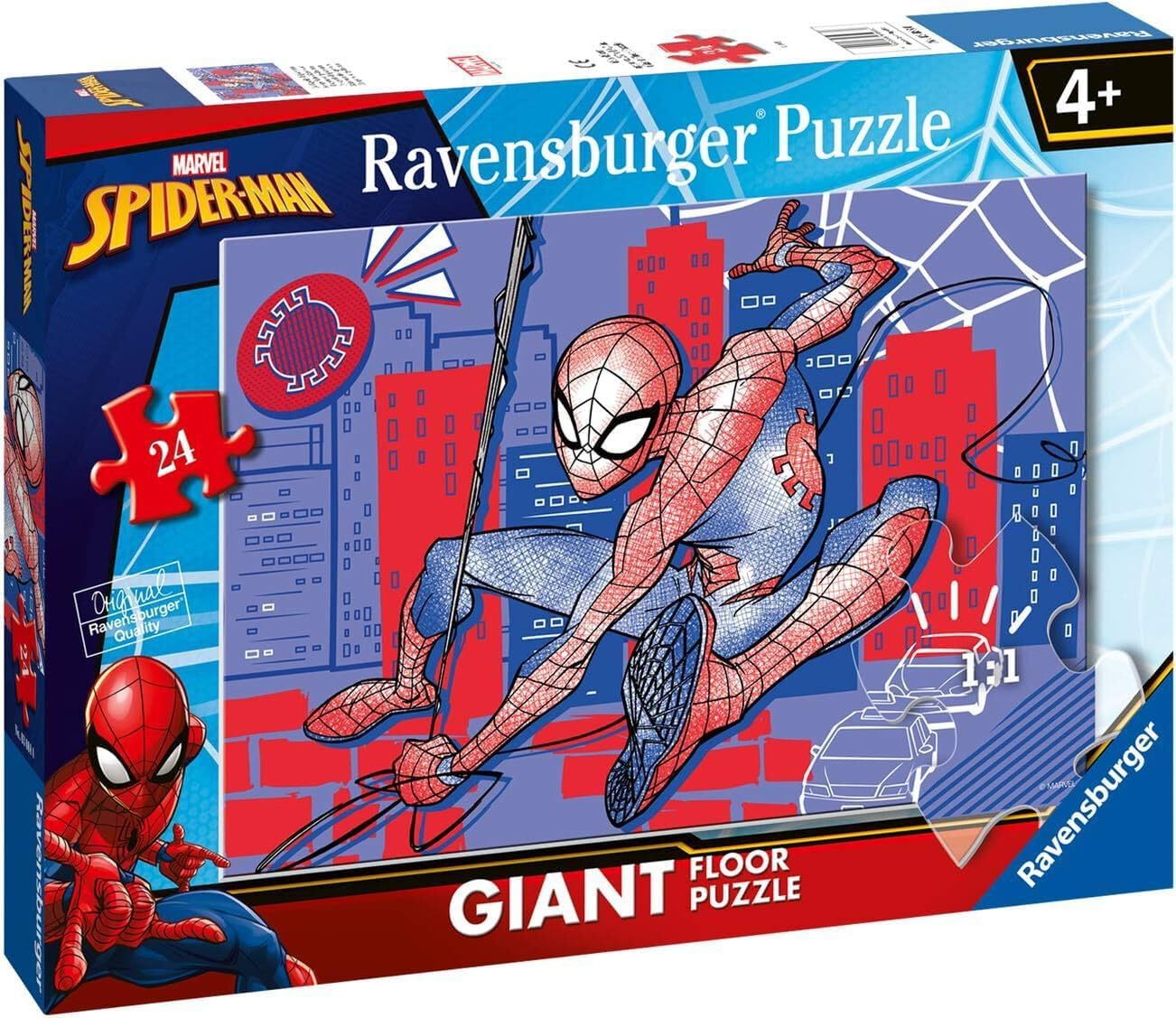 Detalle 2 de Ravensburger Puzzle Spider-Man 24 pièces 3+ 🧩