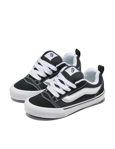 Thumbnail 1 de Vans Knu Skool Noir/Blanc véritable – Baskets basses rétro rééditées avec daim robuste