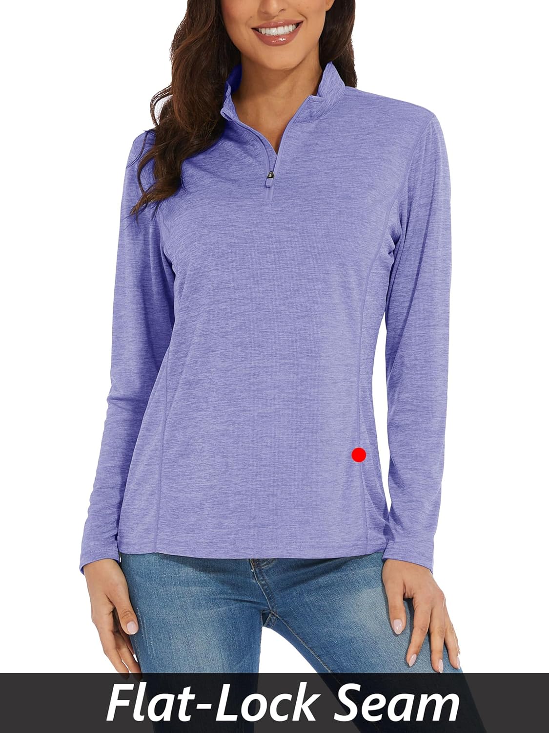Thumbnail 4 de MAGCOMSEN Women’s UPF 50+ Long Sleeve 1/4 Zip Quick-Dry Sun Shirt