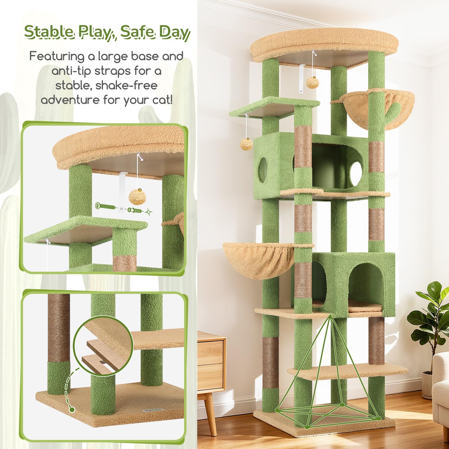 Detalle de Globlazer 74-Inch Cat Tree