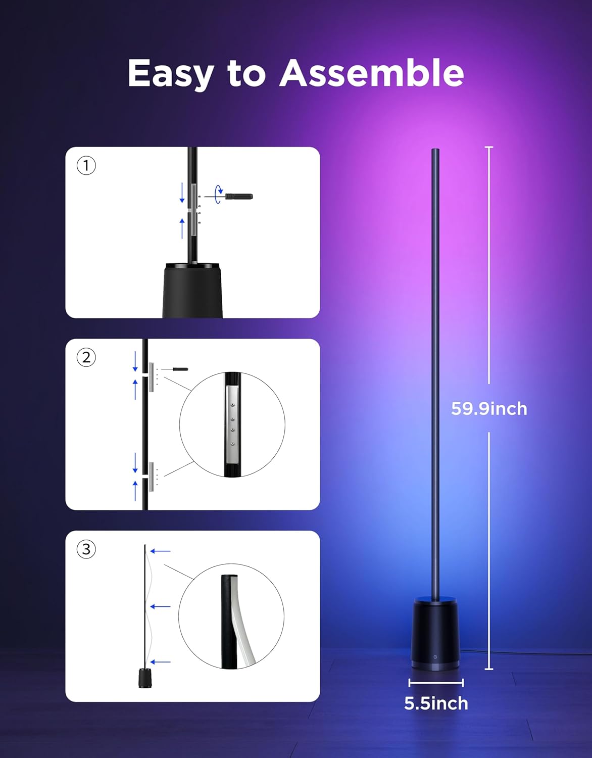 Thumbnail 6 de Govee Smart Floor Lamp 3 Lite