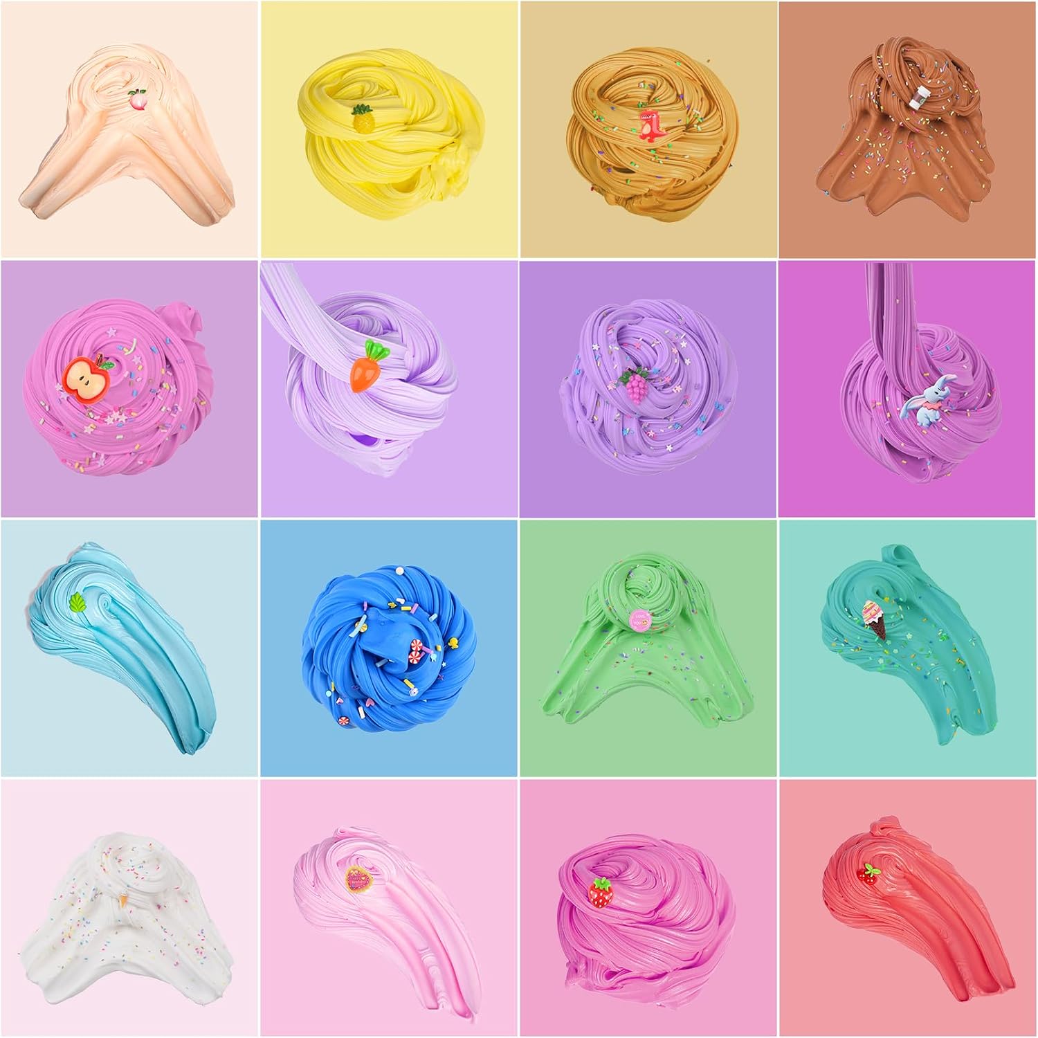 Detalle 2 de Fluffy Mini Butter Slime Kit 32-pack