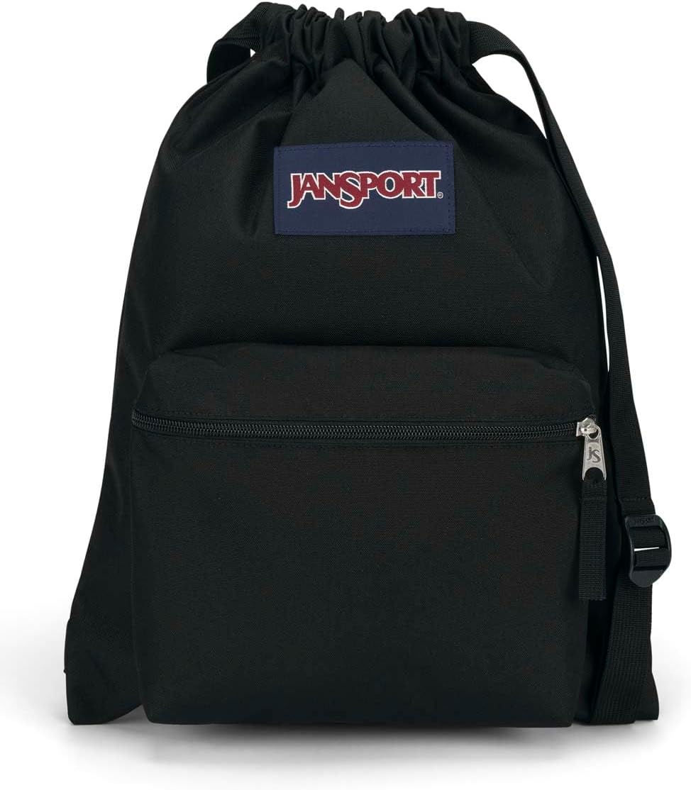 Detalle de JanSport DRAWSACK Kleiner Rucksack, Schwarz