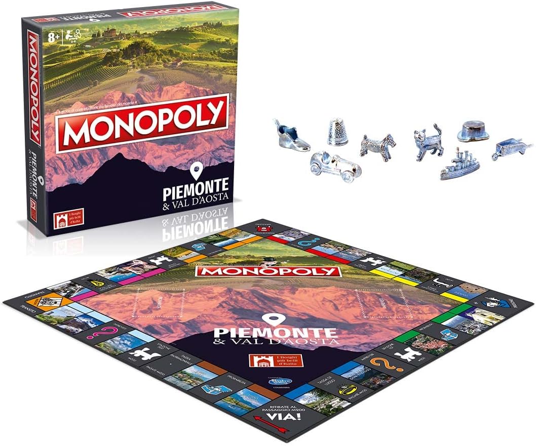 Thumbnail 3 de Winning Moves Monopoly Piemonte e Val D'aosta – Giochi da Tavolo per 2-6 Persone, Età 8+