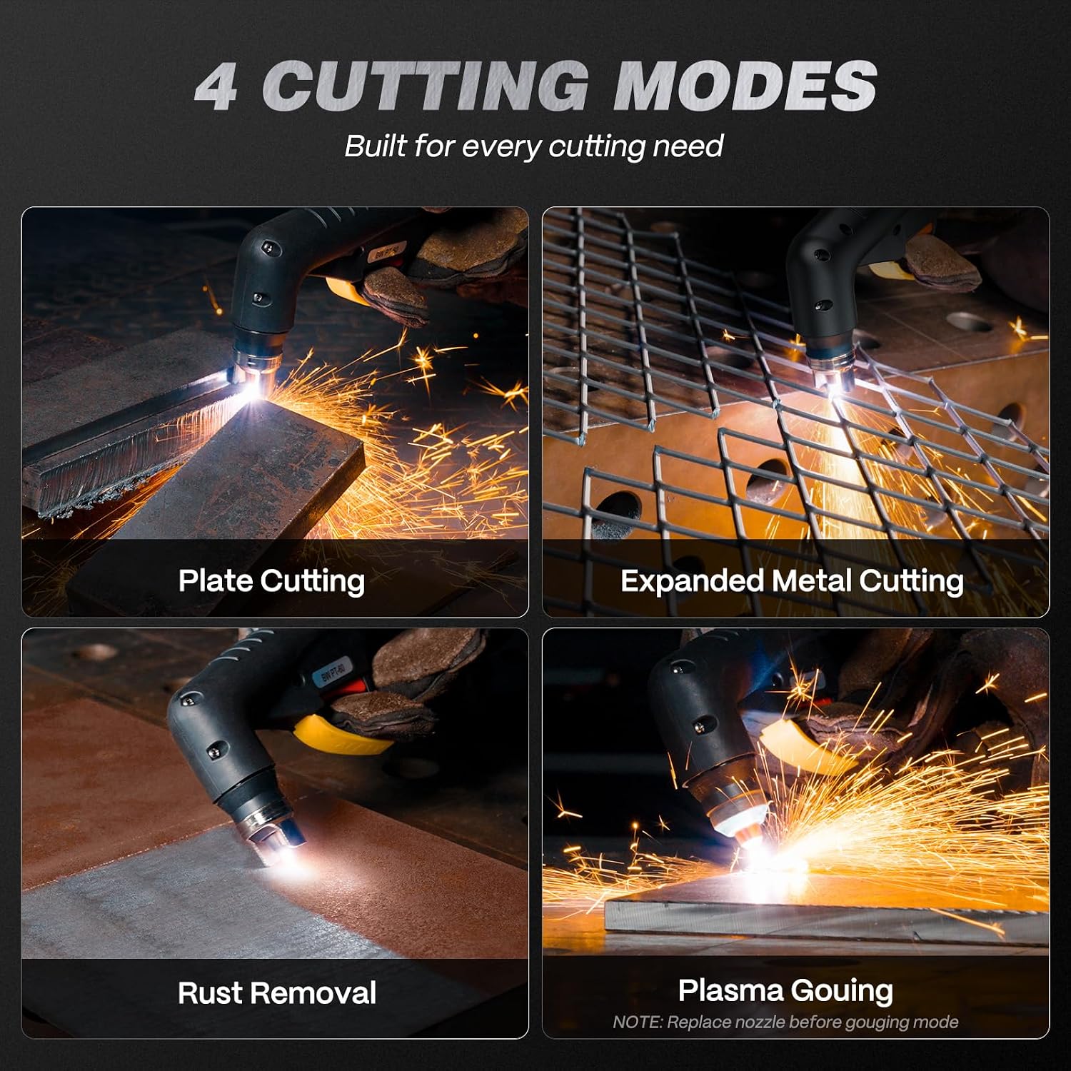 Thumbnail 2 de ARCCAPTAIN CUT60 Non-HF Plasma Cutter, 60A, 4-in-1, 110V/220V