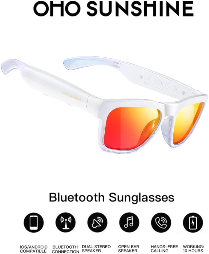 Detalle de OhO Smart Glasses Polarized 10h Bluetooth