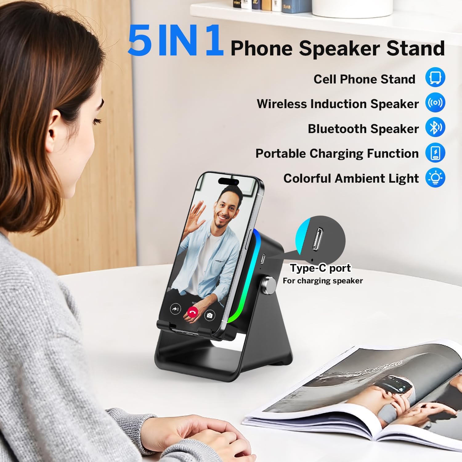 Thumbnail 2 de Wireless Induction Speaker 3500mAh 🔊