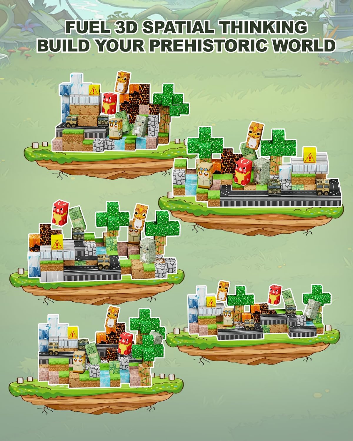 Detalle de Vrykzyl Magnetic Building Blocks 144-Piece Set