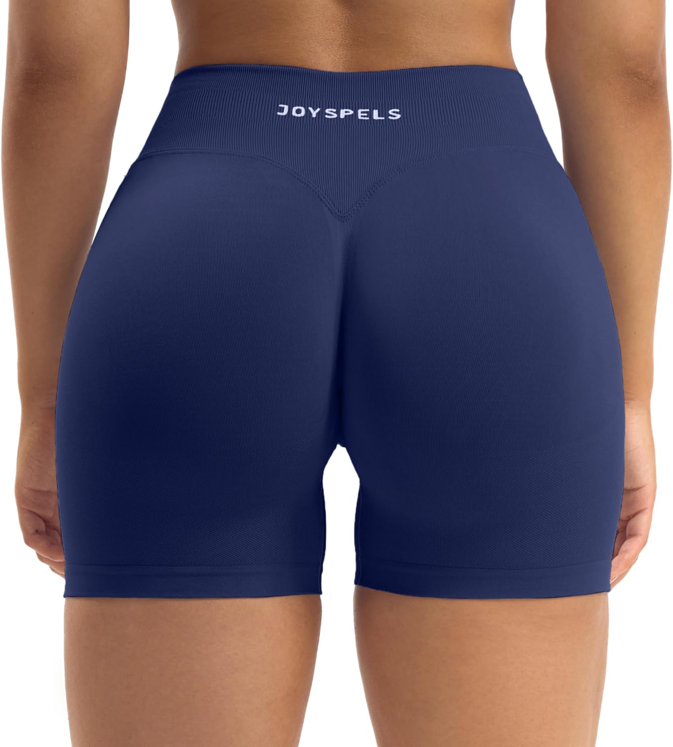 Thumbnail 3 de JOYSPELS Women's Seamless Gym Shorts – High Waist Scrunch Bums Ruched Booty Shorts
