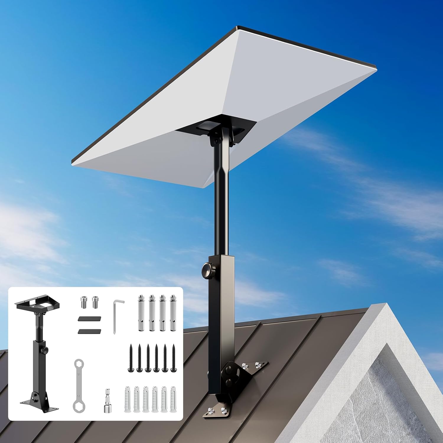 Detalle de Starlink Mount Adjustable Roof Mount Kit Gen 3/4/4X with Telescoping Arm