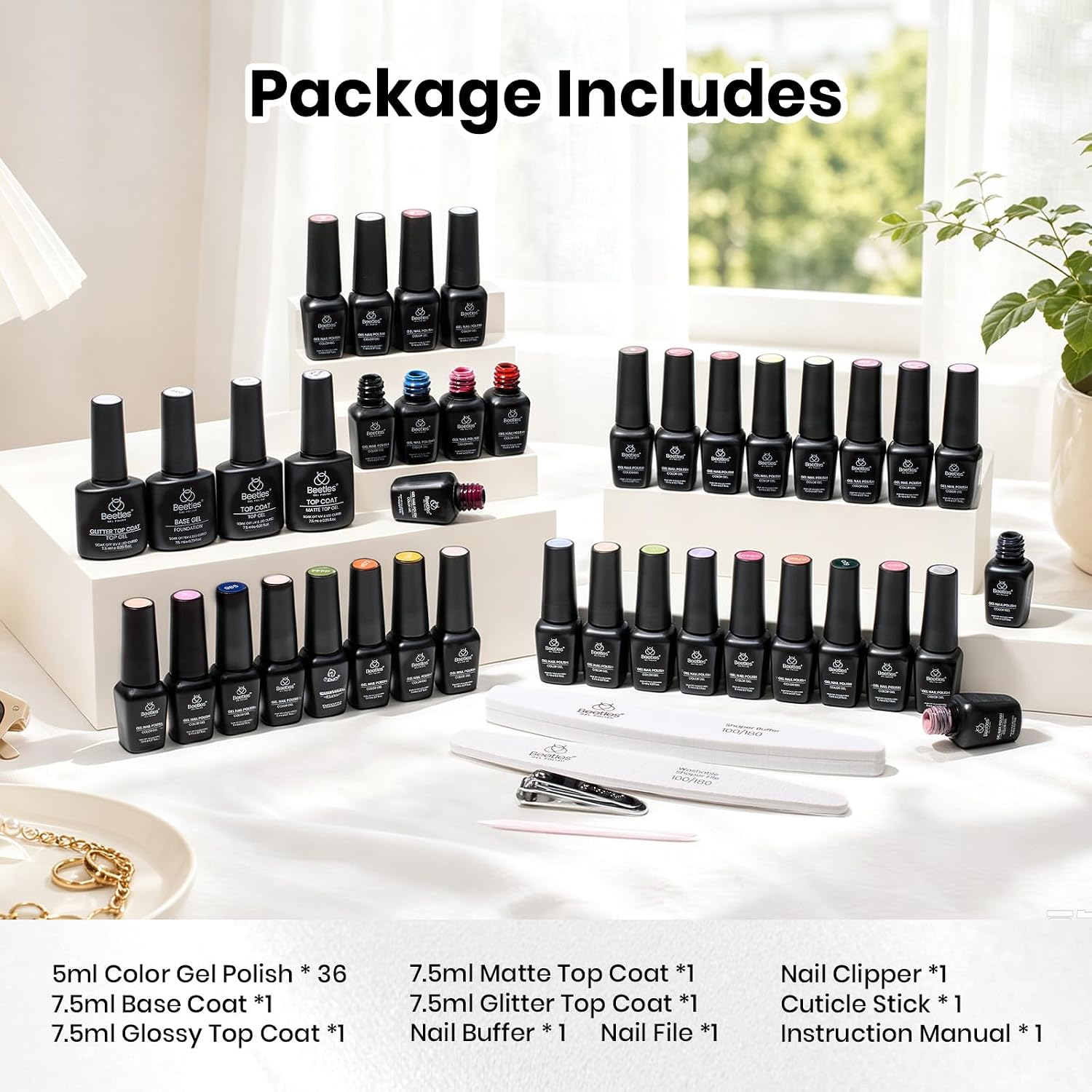 Thumbnail 5 de beetles 44pcs Gel Nail Polish Set ๐