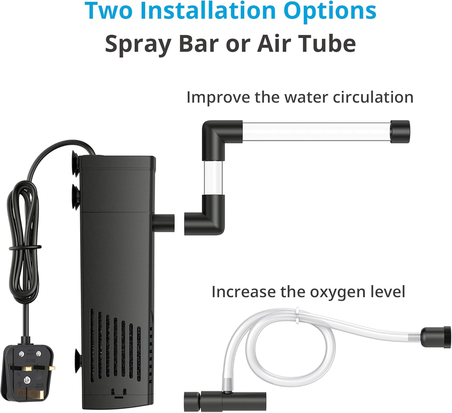 Thumbnail 4 de NICREW Fish Tank Filter 20–40L internal aquarium filter 🐠