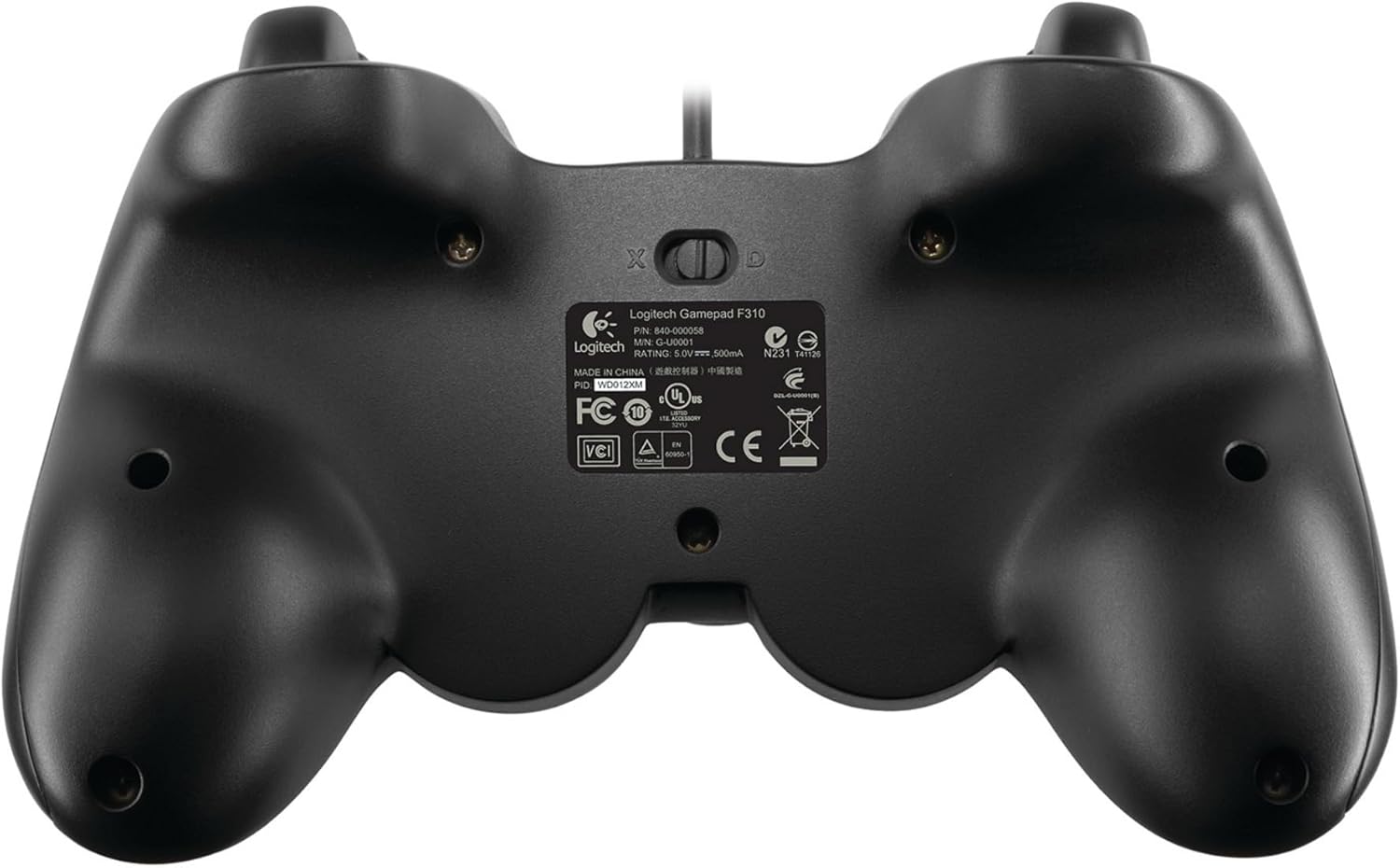 Thumbnail 4 de Manette filaire Logitech F310 (PC) bleu/gris – croix 4 microswitchs, câble 1,8 m