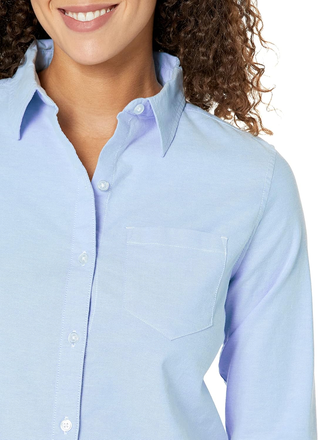 Thumbnail 2 de Amazon Essentials Women’s Regular Fit Long Sleeve Stretch Oxford Button-Down Shirt (Plus Size available)