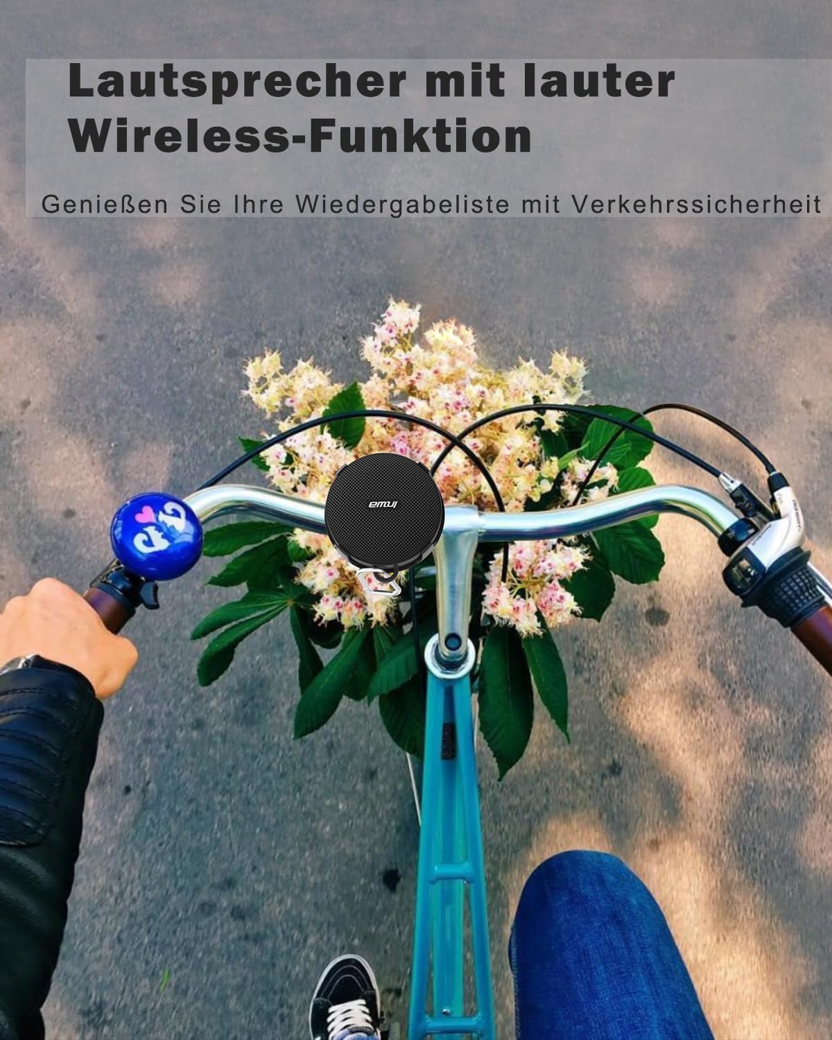 Thumbnail 4 de Inwa tragbarer Bluetooth-Fahrradlautsprecher (5 W, IPX7) mit Mikrofon, TF-Kartenmodus und Halterung